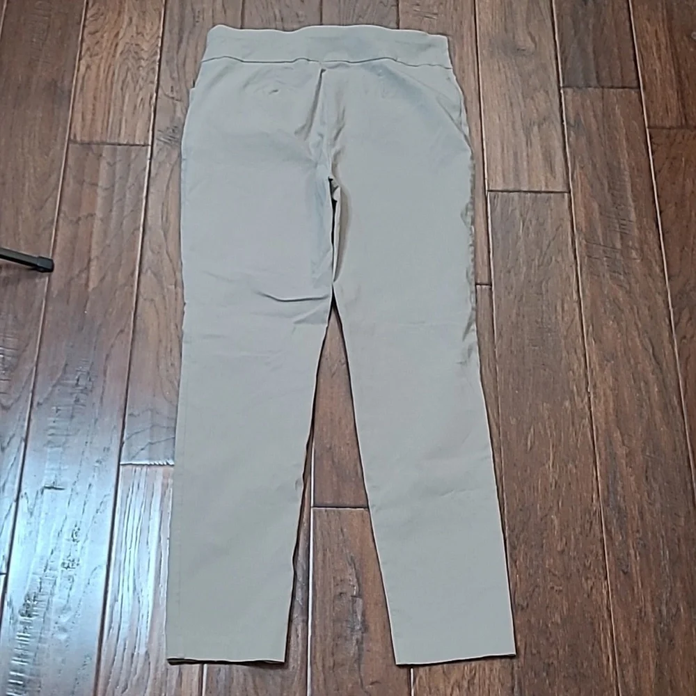 Chico's Light Tan/Taupe Pullon Pants size 1 (Medium)